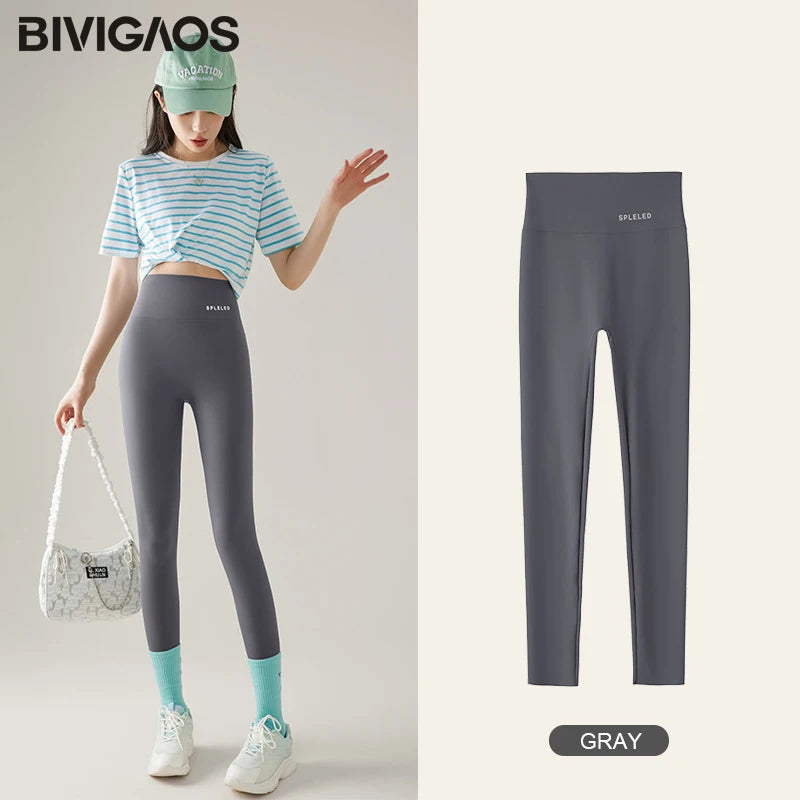 High-Waist Printed Sport Seamless Leggings | OWNLUXE