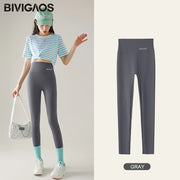 High-Waist Printed Sport Seamless Leggings | OWNLUXE