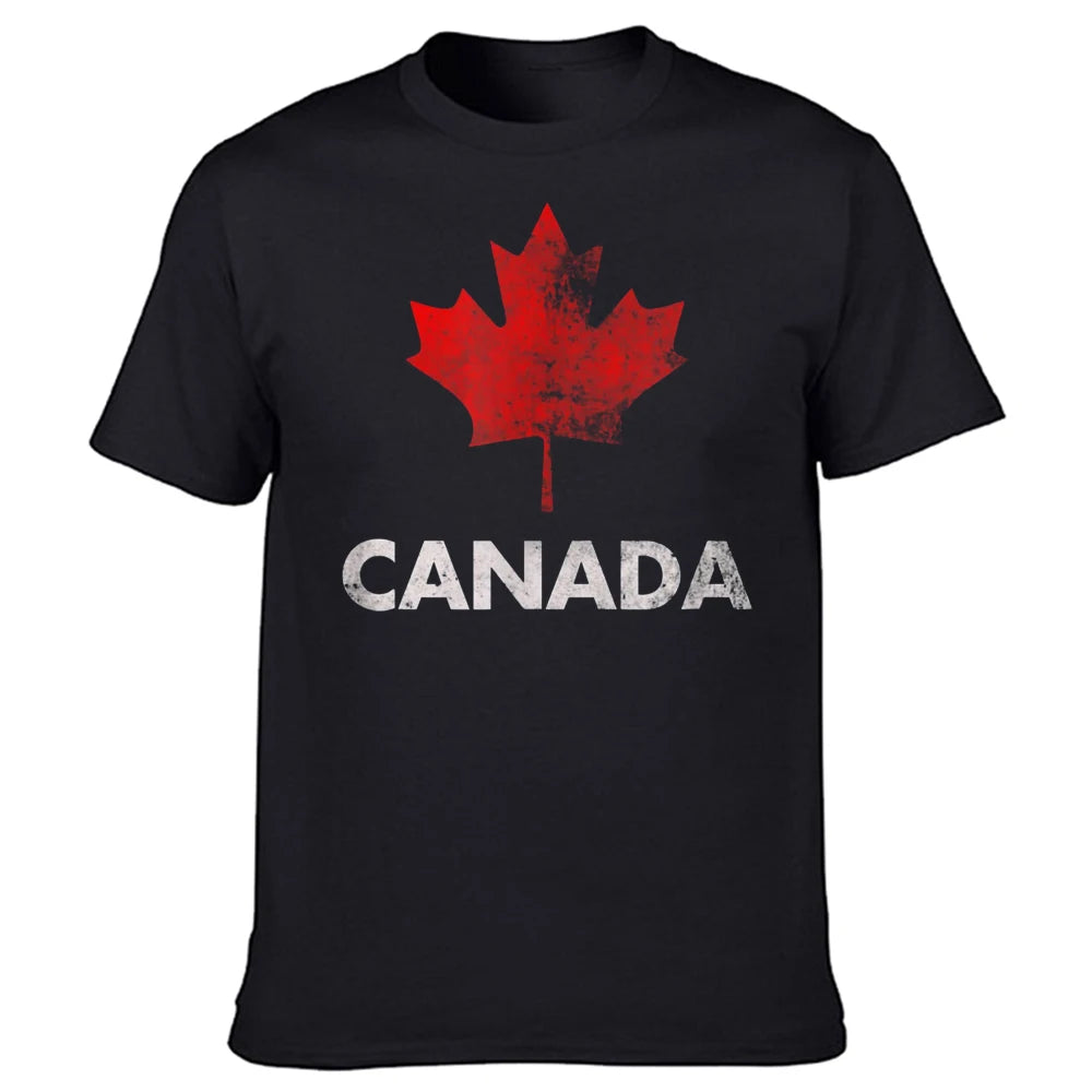 Vintage Canada Flag Graphic Tee – Streetwear Style | OWNLUXE