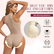 Round Neck Body Shaper Bodysuit Waist & Hip Enhancer