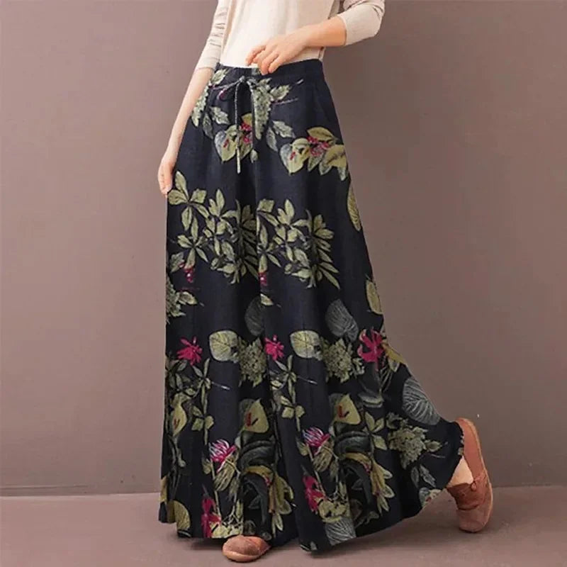 Floral Wide-Leg Pants | OWNLUXE