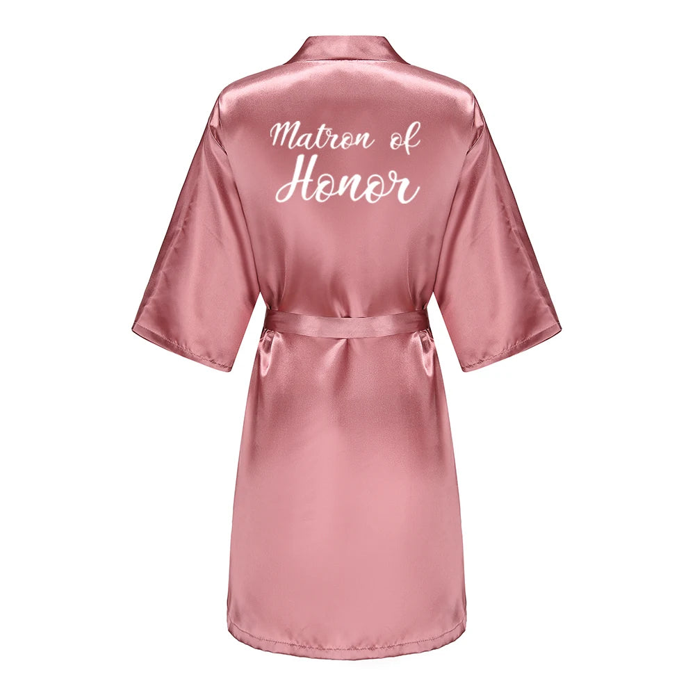Satin Bridal Robe – Bridesmaid & Wedding Party Bathrobe | OWNLUXE