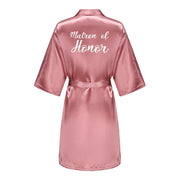 Satin Bridal Robe – Bridesmaid & Wedding Party Bathrobe | OWNLUXE