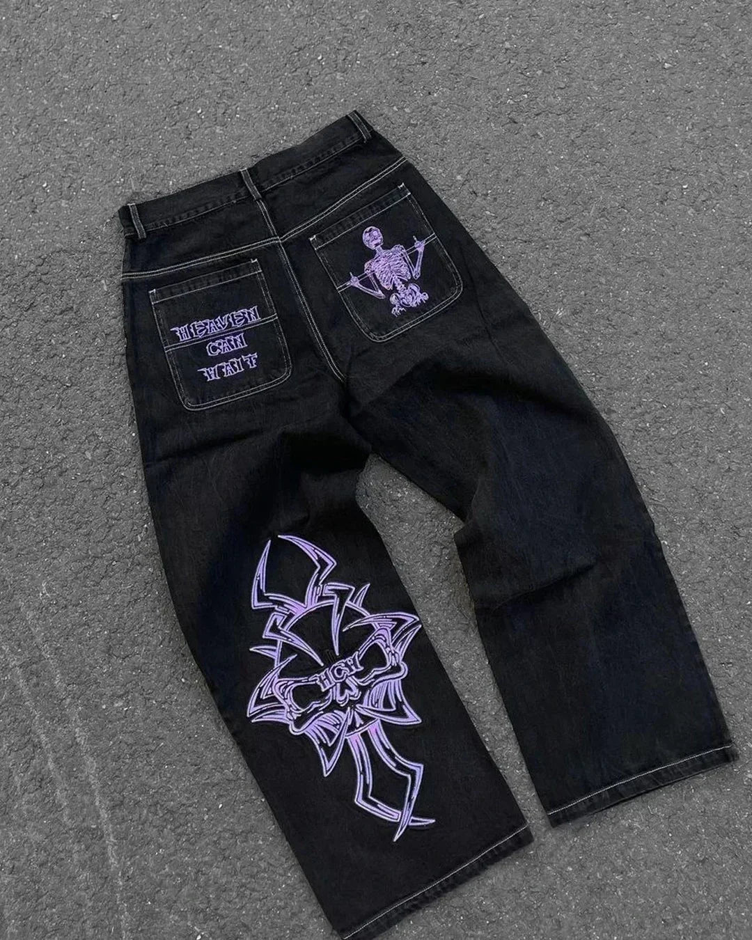 2026 American Trend Straight Jeans - Hip Hop Wide Leg Unisex