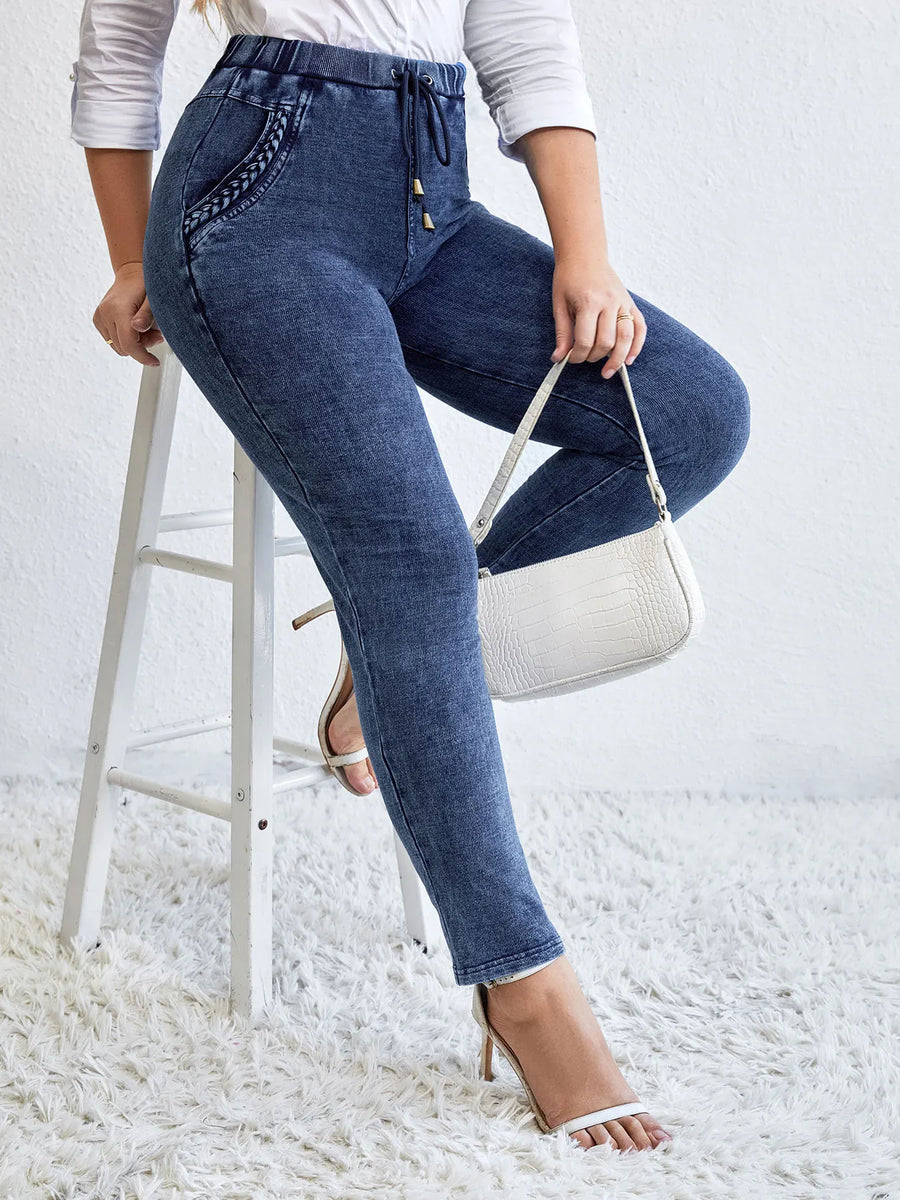 Women's Plus Size Knitted Pants - Spring & Autumn Fashion Trousers