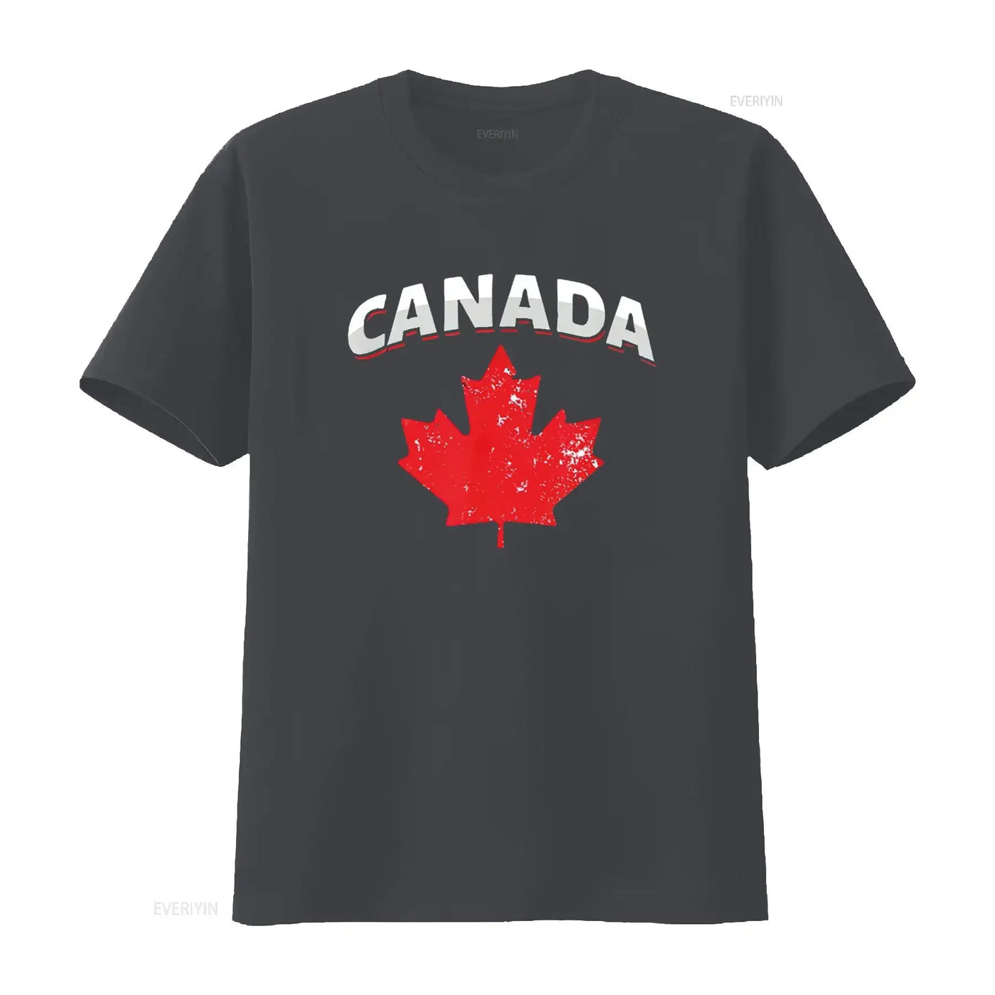 Canadian Red Maple Leaf T-Shirt – Vintage Washed Toronto Patriotic Tee | OWNLUXE