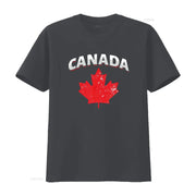 Canadian Red Maple Leaf T-Shirt – Vintage Washed Toronto Patriotic Tee | OWNLUXE