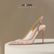 Women's High-Heel Mesh High Heels (Naked 8Cm) | OWNLUXE