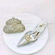 Crystal Sandals and Clutch Bag Set – Rhinestone Party Heels