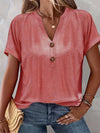 Women's Short Sleeve V-Neck Lightweight T-Shirt | OWNLUXE