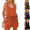 Women's High-Waist Sleeveless Jumpsuit | OWNLUXE