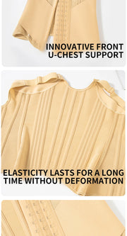 U-Shaped Waist Trainer Tank Top Shapewear with Steel Bones