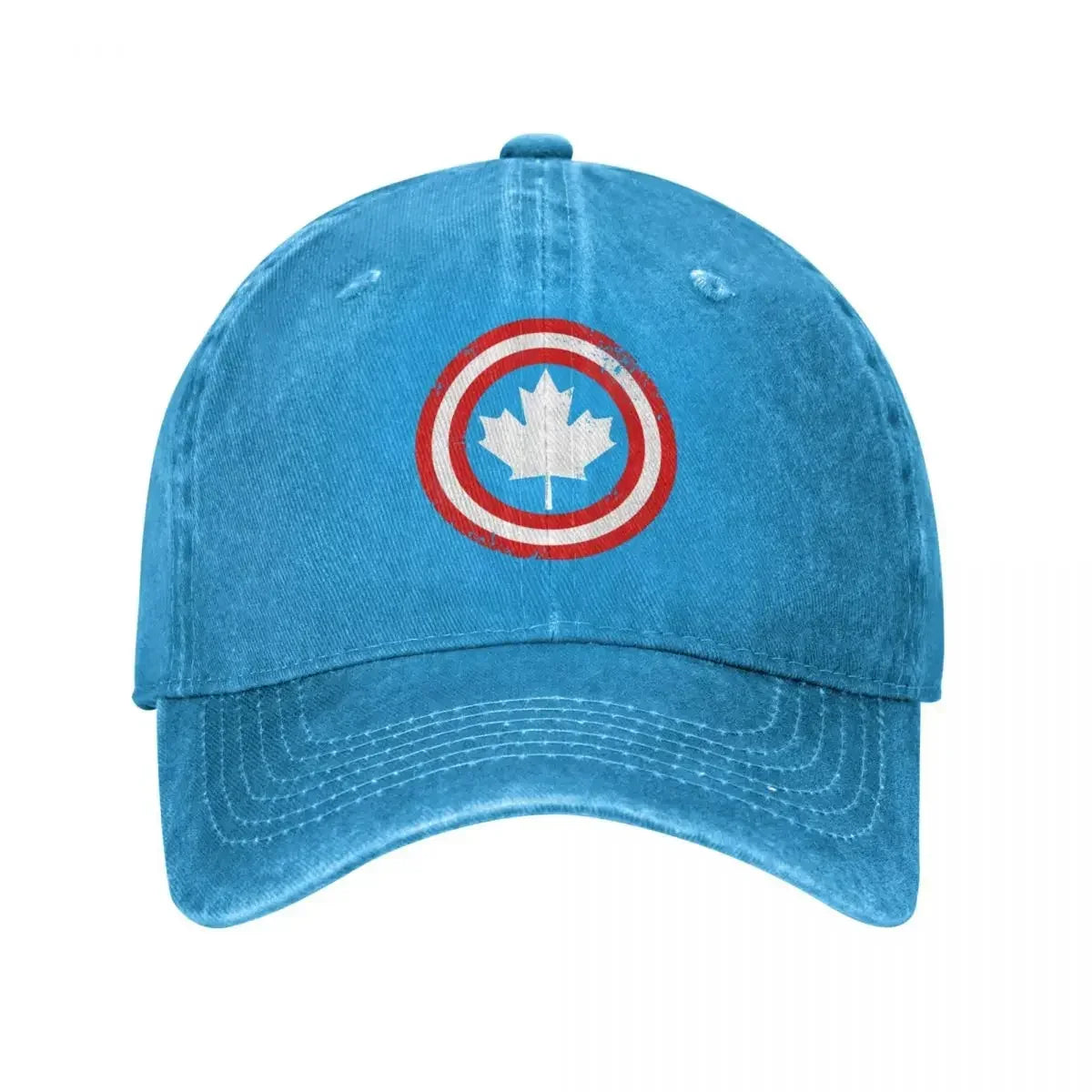 Canada Leaf Vintage Baseball Cap — Distressed Denim Sun Hat | OWNLUXE
