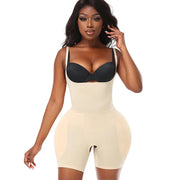 Butt Lifting Hourglass Shapewear Bodysuit with Hip Pads