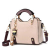Structured Leather Printed Spacious Tote Bag | OWNLUXE