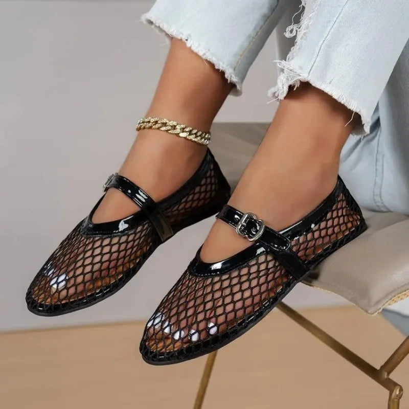 Women's Pointed Toe Breathable Mesh Flats – Shop at OWNLUXE