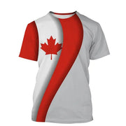 Canada Beaver T Shirt Canadian Flag Maple Leaf 3D Print Streetwear Man Woman O-Neck T-shirts Harajuku Tees Tops Kids Clothing
