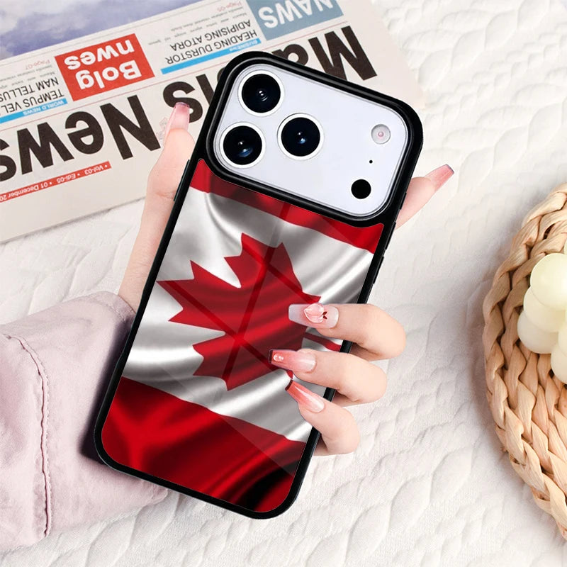 Canada Canadian Flag Phone Case For IPhone 17 16e 15 14 13 12 11 Pro Max Air Mini Soft Protective Cover