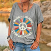 Women's V-Neck Retro T-Shirt | OWNLUXE