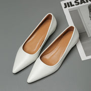 Women's Pointed Toe Leather Heels – Shop at OWNLUXE