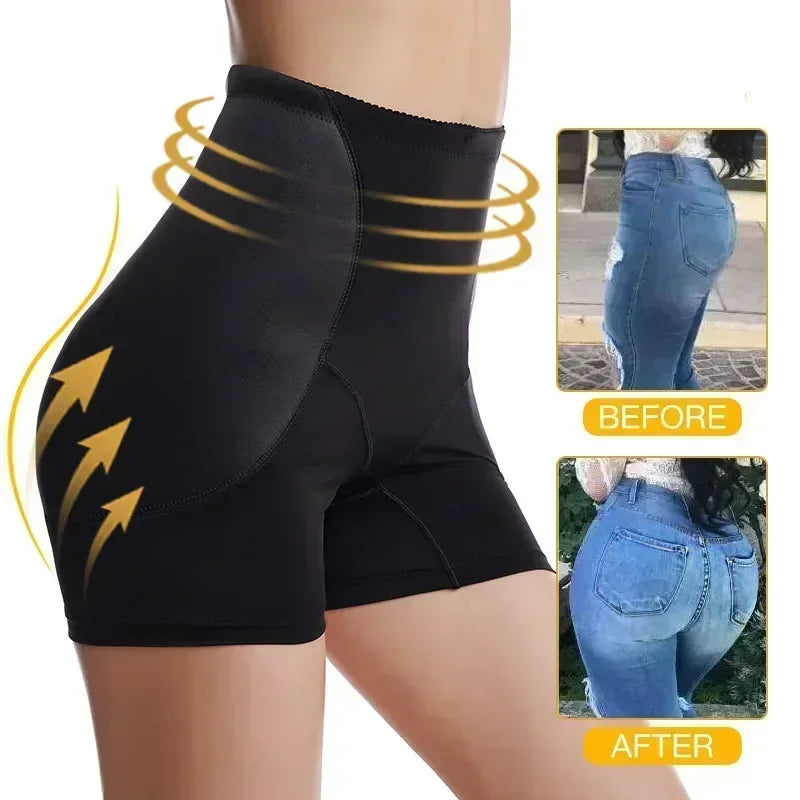 Butt Lifter Padded Control Panty - Hip Enhancer Shapewear with Waist Trainer