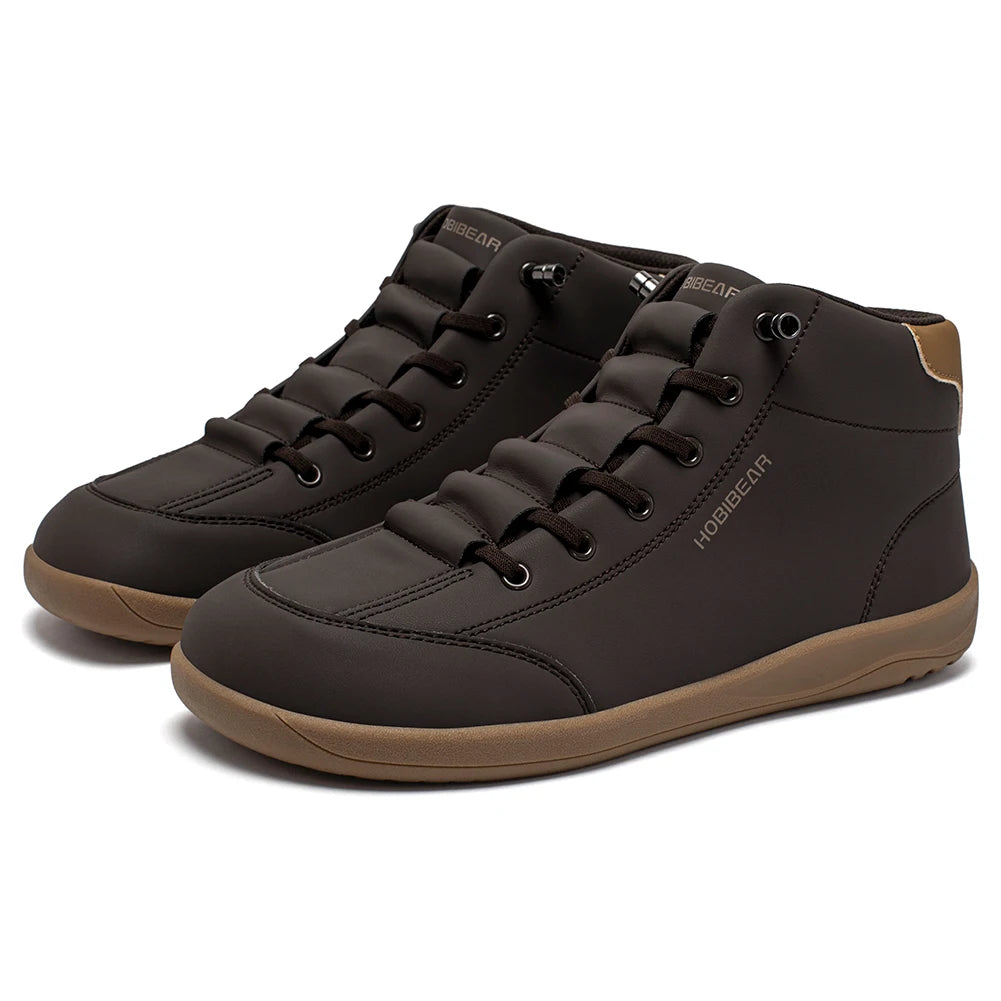 Mid-Top Barefoot Ankle Boots – Wide Toe Minimalist Sneakers