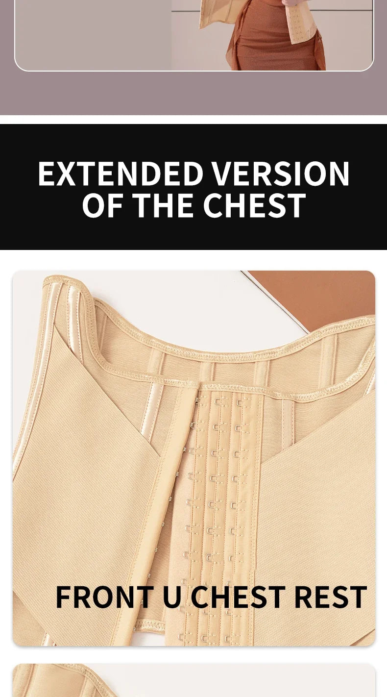 Firm Control Waist Cincher Corset – Underwire Shaping