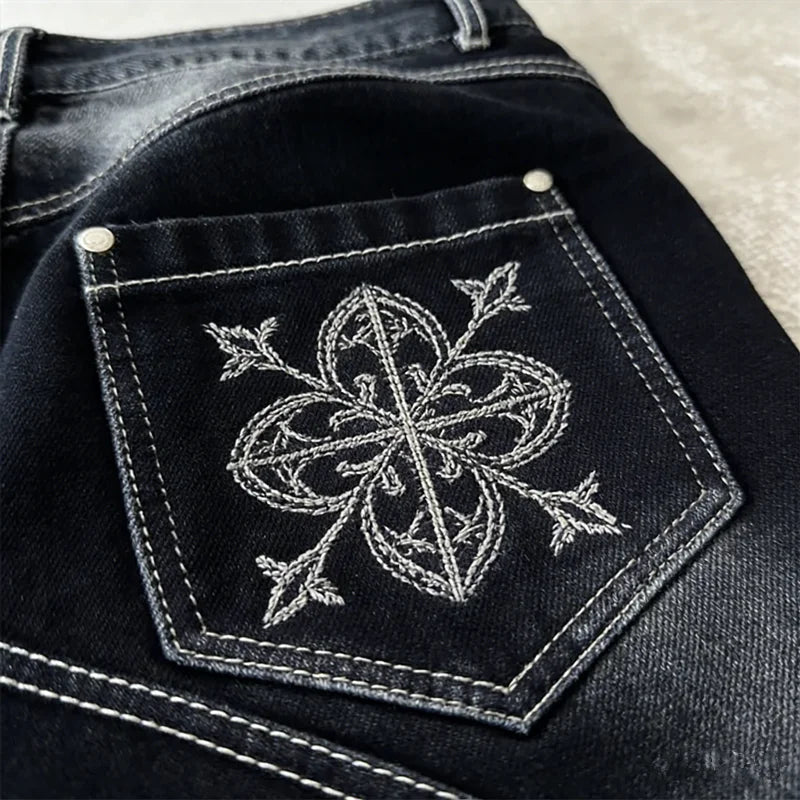 2026 American Trend Straight Jeans - Hip Hop Wide Leg Unisex