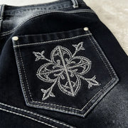 2026 American Trend Straight Jeans - Hip Hop Wide Leg Unisex