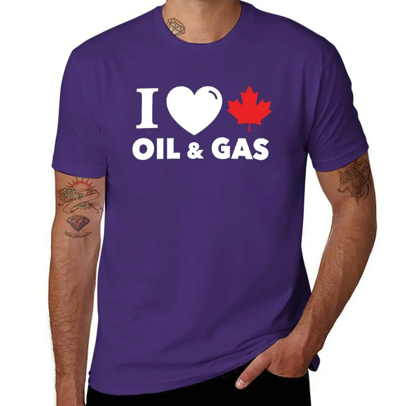 I Love Canadian Oil & Gas T-Shirt – Alberta Maple Leaf Pride Tee | OWNLUXE