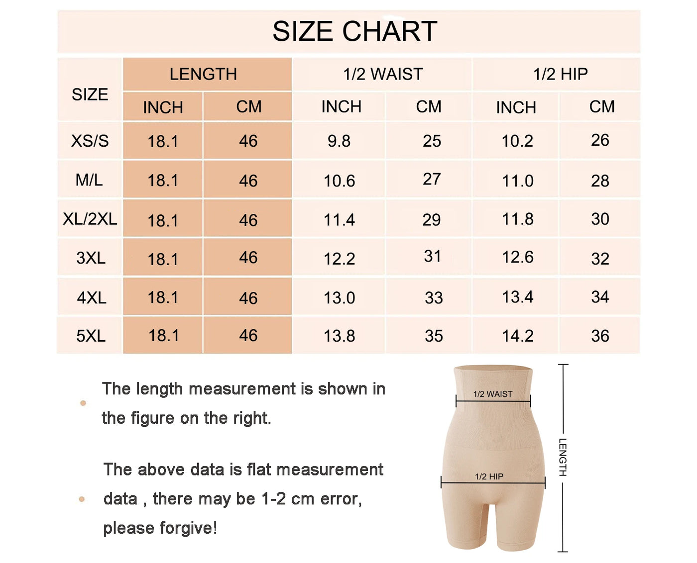 High-Waist Tummy Control Shaper Shorts - Butt Lifter Shapewear