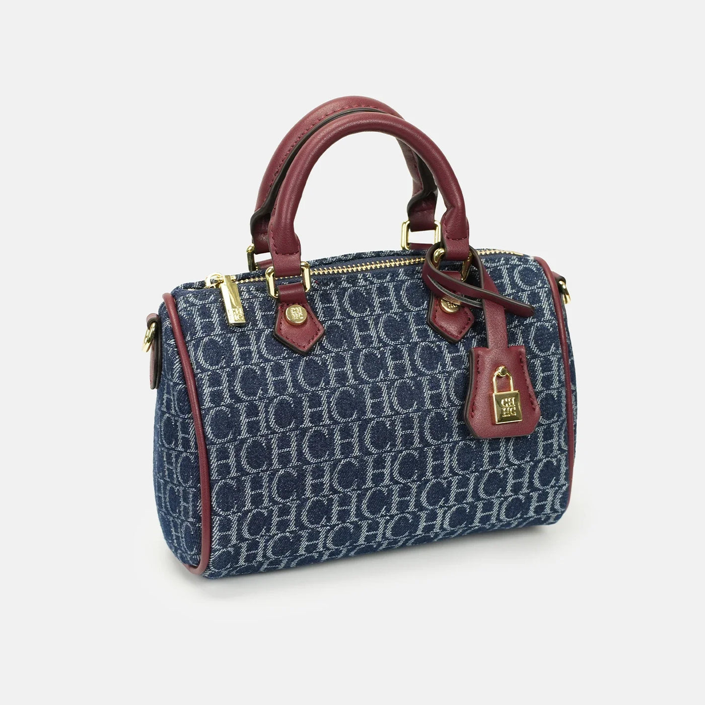 Leather Monogram Boston Bag | OWNLUXE