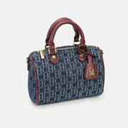 Leather Monogram Boston Bag | OWNLUXE