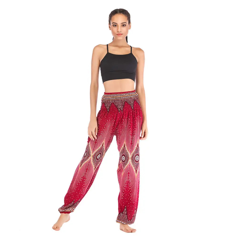 Women’s High-Waist Floral Bloomers – Loose, Lightweight & Boho