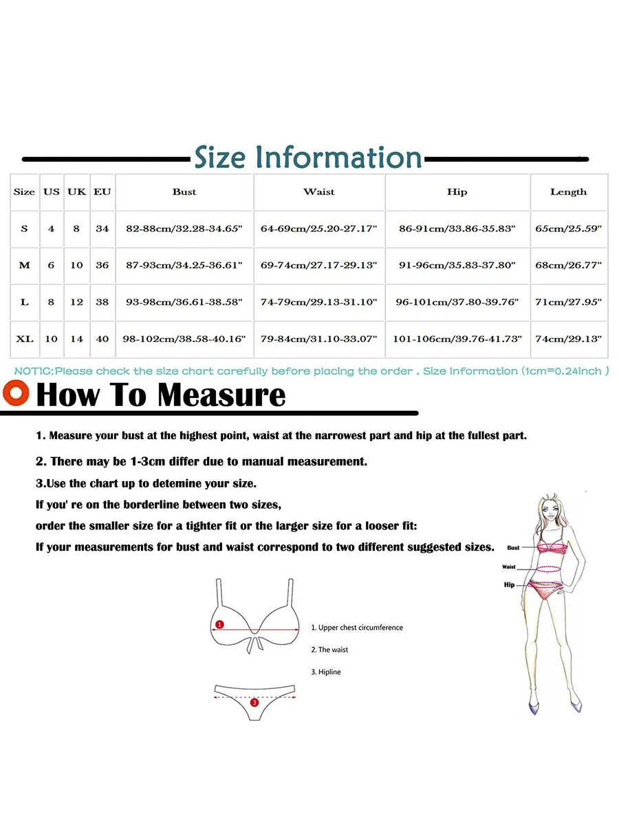 Printed High-Waist Bikini Set with Wire-Free Top