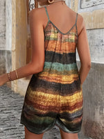 Load image into Gallery viewer, ☀️ Striped Beach Playsuit – Combinaison Courte Rayée pour la Plage
