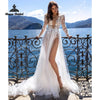 V-Neck Appliques Line Dress | OWNLUXE