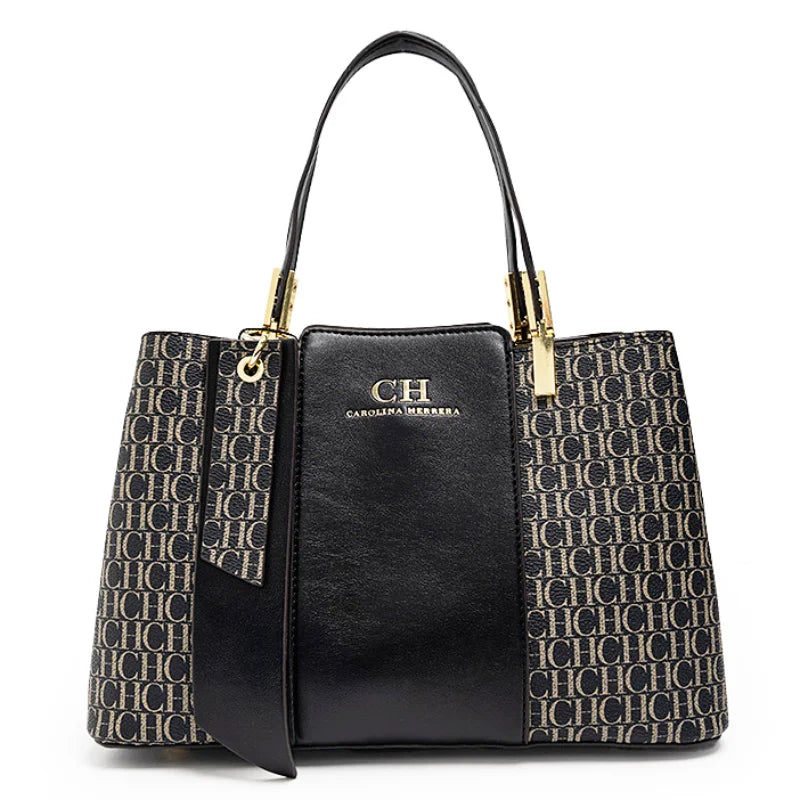 CH Large Capacity Tote Bag – Versatile Letter Design Crossbody | OWNLUXE