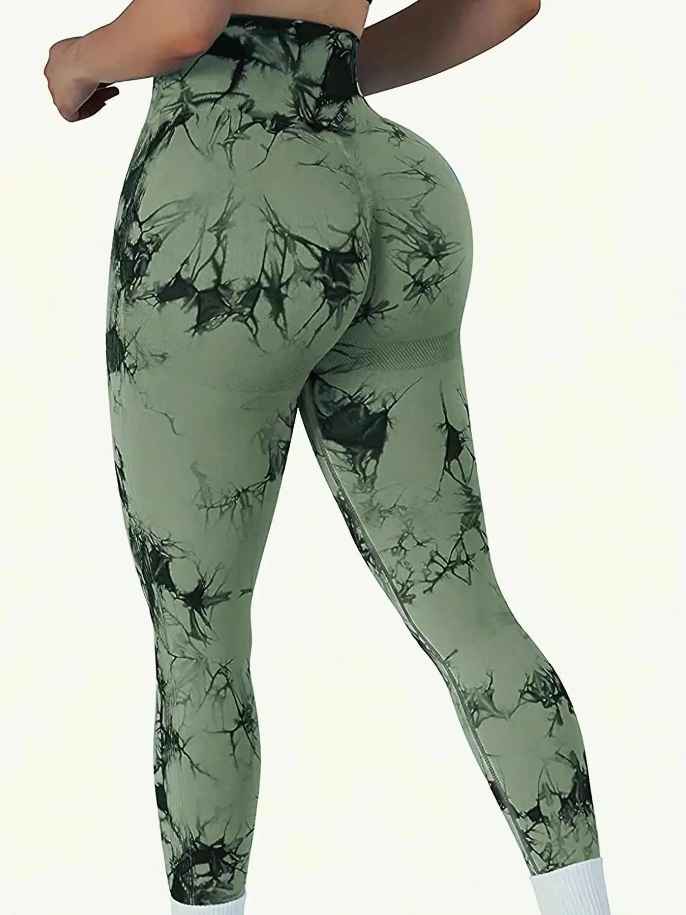 Tie-Dye Seamless High-Waist Yoga Leggings | OWNLUXE