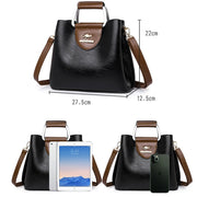 Soft Vintage Convertible Tote Bag - Crossbody Handbag for Women