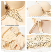Lace Shapewear Bodysuit with Built-In Bra - Firm Control Body Shaper