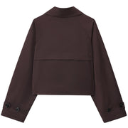 Women's Trench Coat (Brown) | OWNLUXE