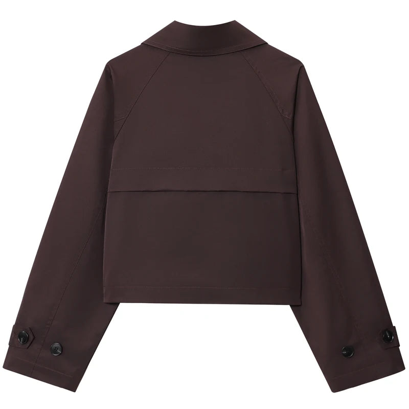 Women's Long-Sleeve Oversized Cropped Jacket | OWNLUXE