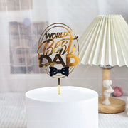 Father’s Day Acrylic Sign – Modern Clear Tabletop Décor