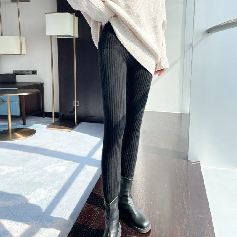 Women's High-Waist Ribbed Leggings | OWNLUXE