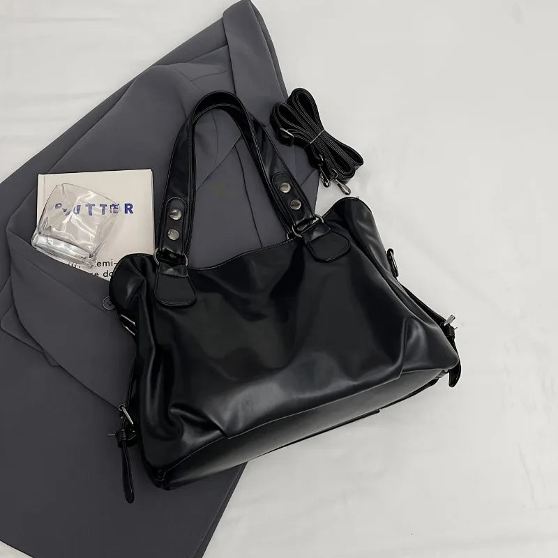 Spacious Leather Vintage Crossbody Bag | OWNLUXE