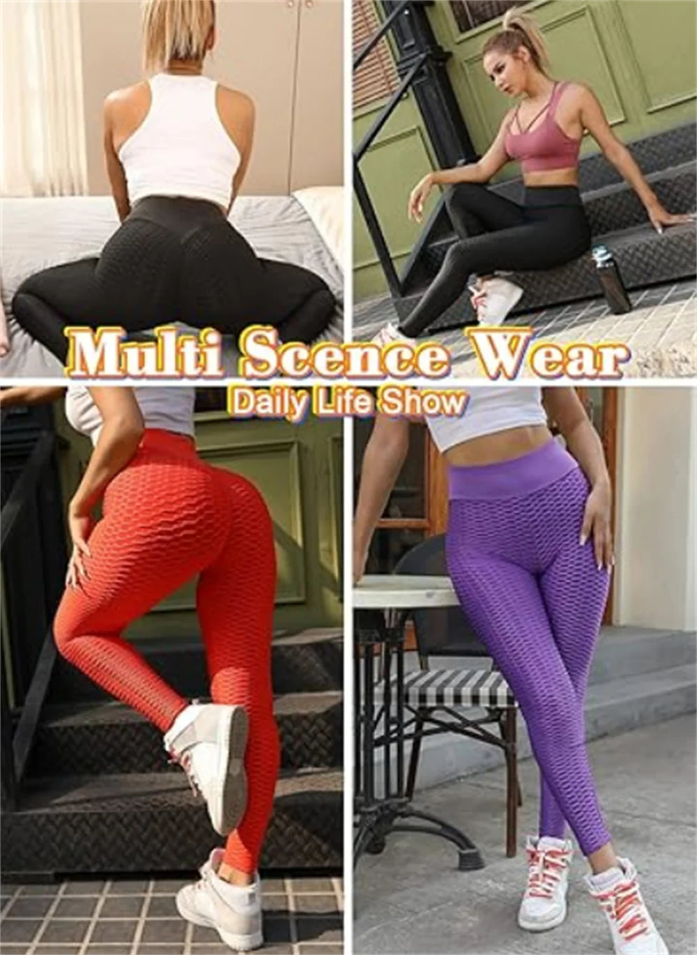 Yoga Butt-Lifting Scrunch Tummy-Control Leggings | OWNLUXE