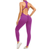High-Waist Sleeveless Zip-Up Padded Jumpsuit | OWNLUXE