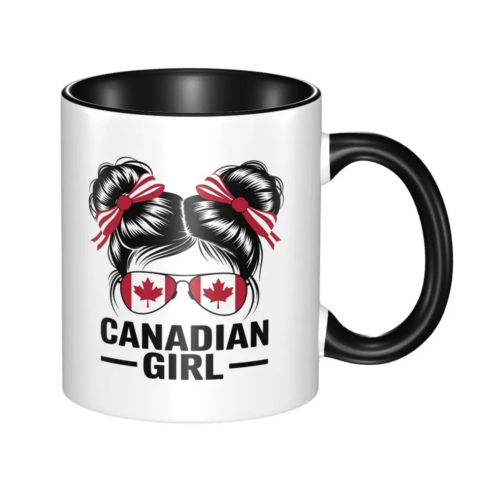 Canada Canadian Maple Leaf Roundel Mug Funny Ceramic Coffee Cups Tea Mugs Milk Cup Drinkware Gift for Friends