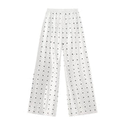 Women's Wide Leg Pants (White) | OWNLUXE